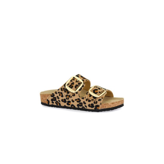 Vesna Δερμάτινα Γυναικεία Σανδάλια Ανατομικά Leopard Vesna Δερμάτινα Γυναικεία Σανδάλια Ανατομικά Leopard
