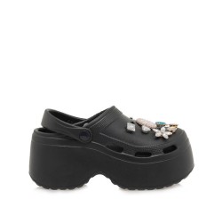Ανατομική γυναικεία παντόφλα τύπου Crocs μαύρο