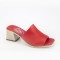 Γυναίκειο Δερμάτινο Ανατομικό mule Πέδιλο κόκκινο – Safe Step